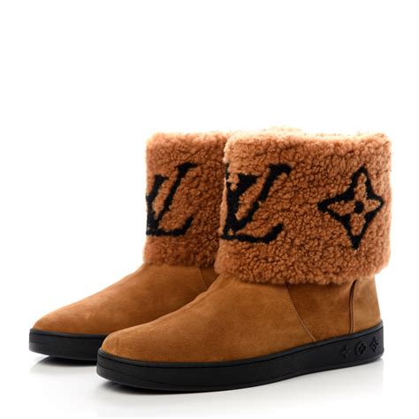 louis vuitton snow drop boots|louis vuitton shearling boots.